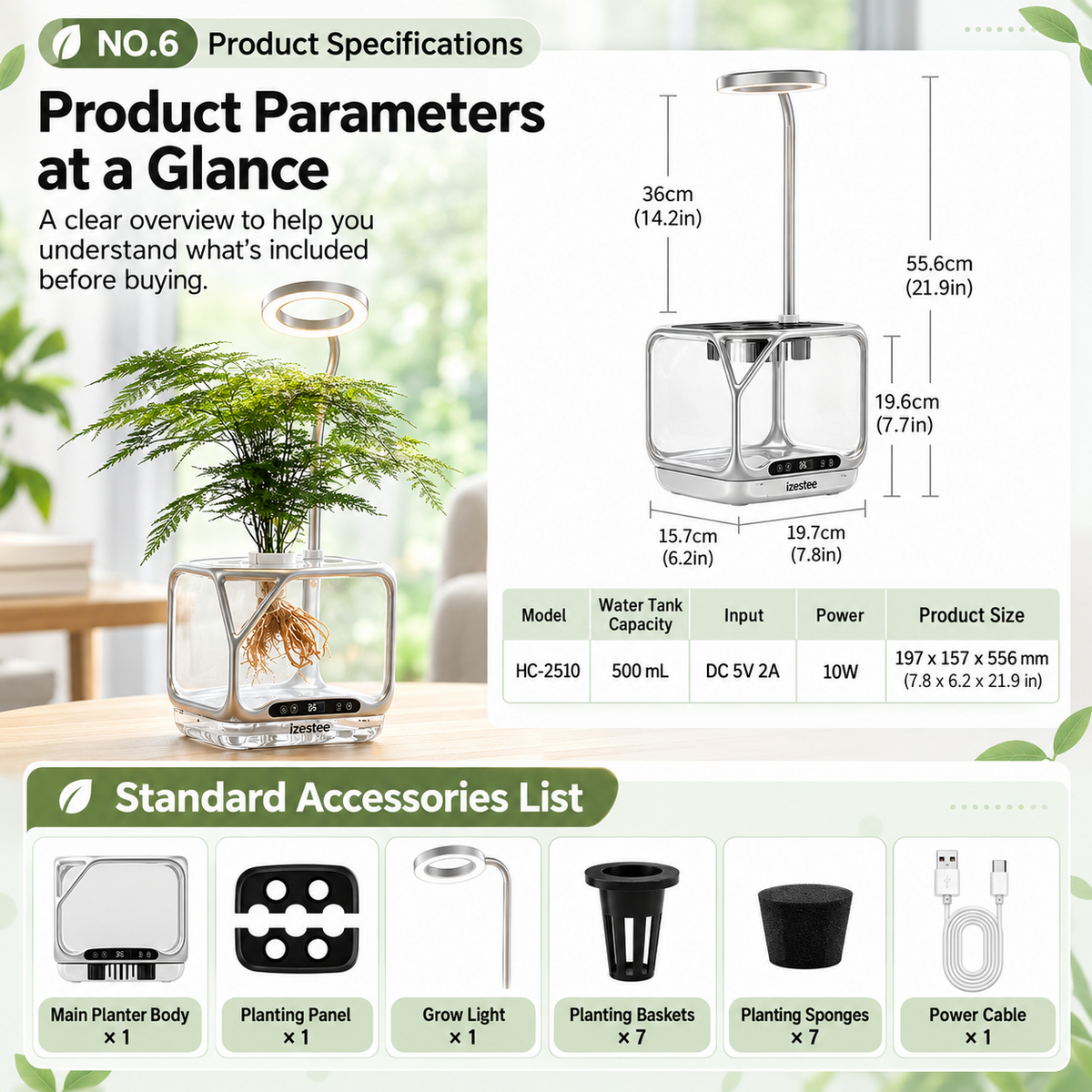 Smart Mist Hydroponic Planter