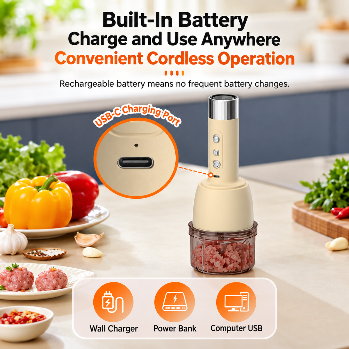 2-in-1 Chopper & Vacuum Sealer.