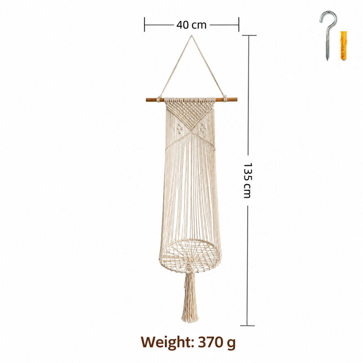 Macrame Hanging Cat Bed