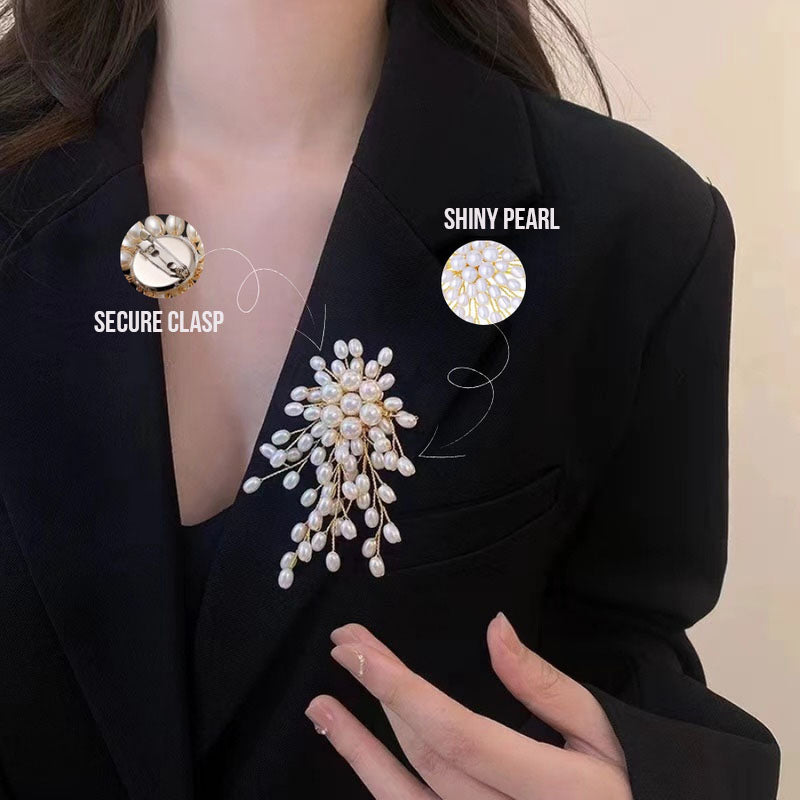 Pearl Flower Brooch
