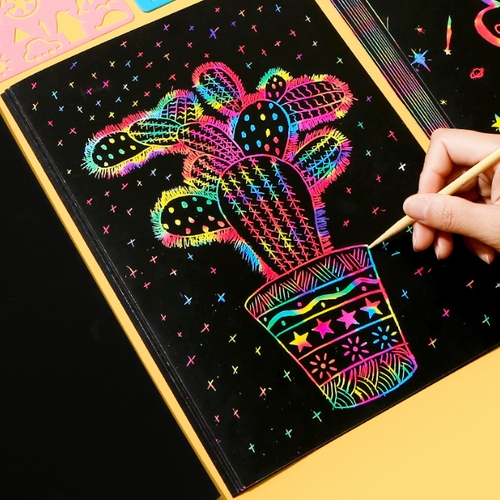Magic Rainbow Scratch Art