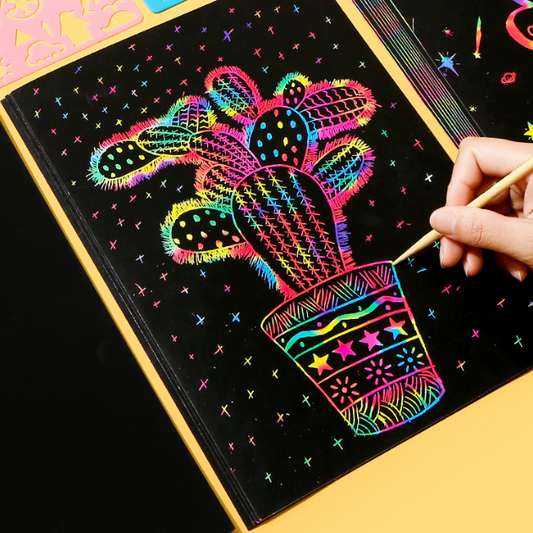 Magic Rainbow Scratch Art