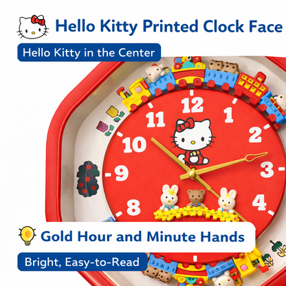 Hello Kitty Train Clock