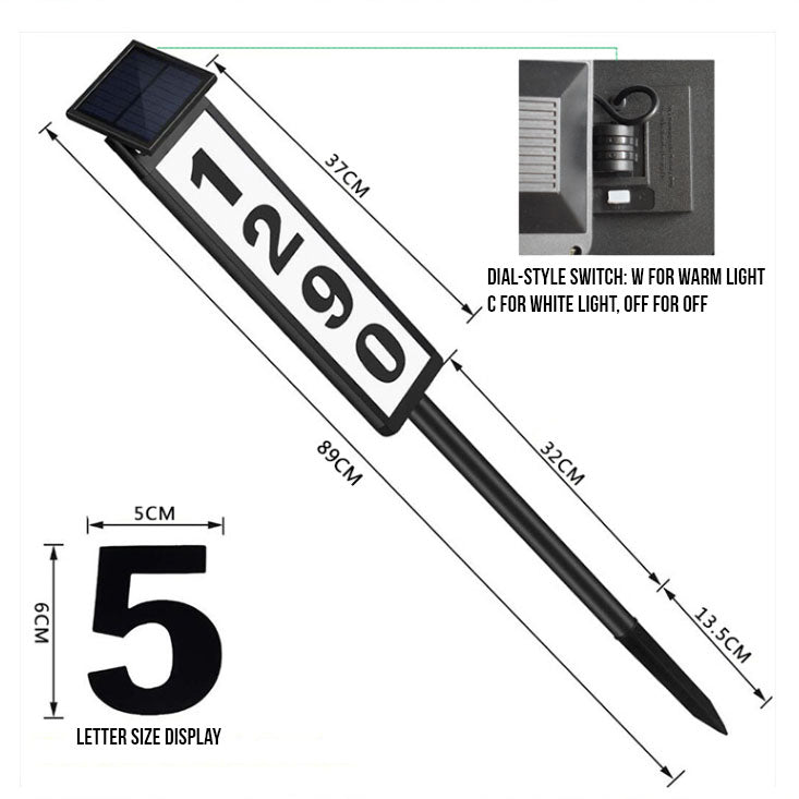 Solar Address Light