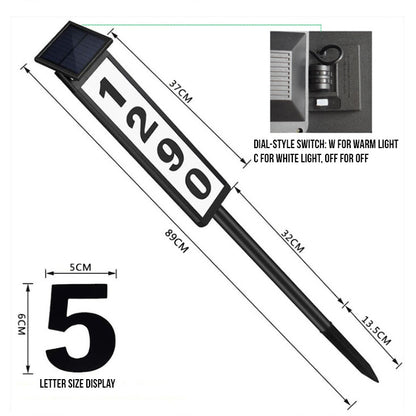 Solar Address Light