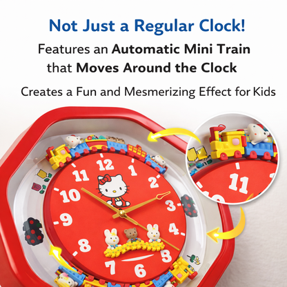 Hello Kitty Train Clock