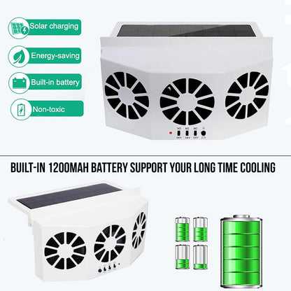Solar Car Vent Fan