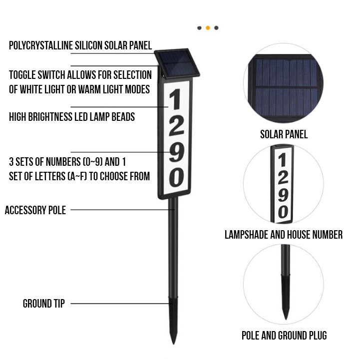 Solar Address Light