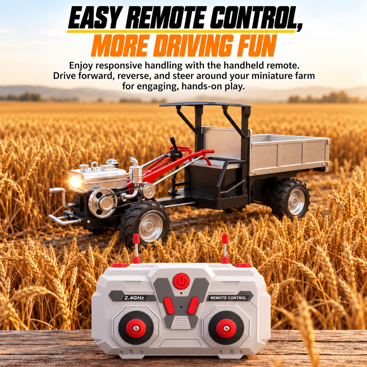 RC Farm Tractor with Dump Bed