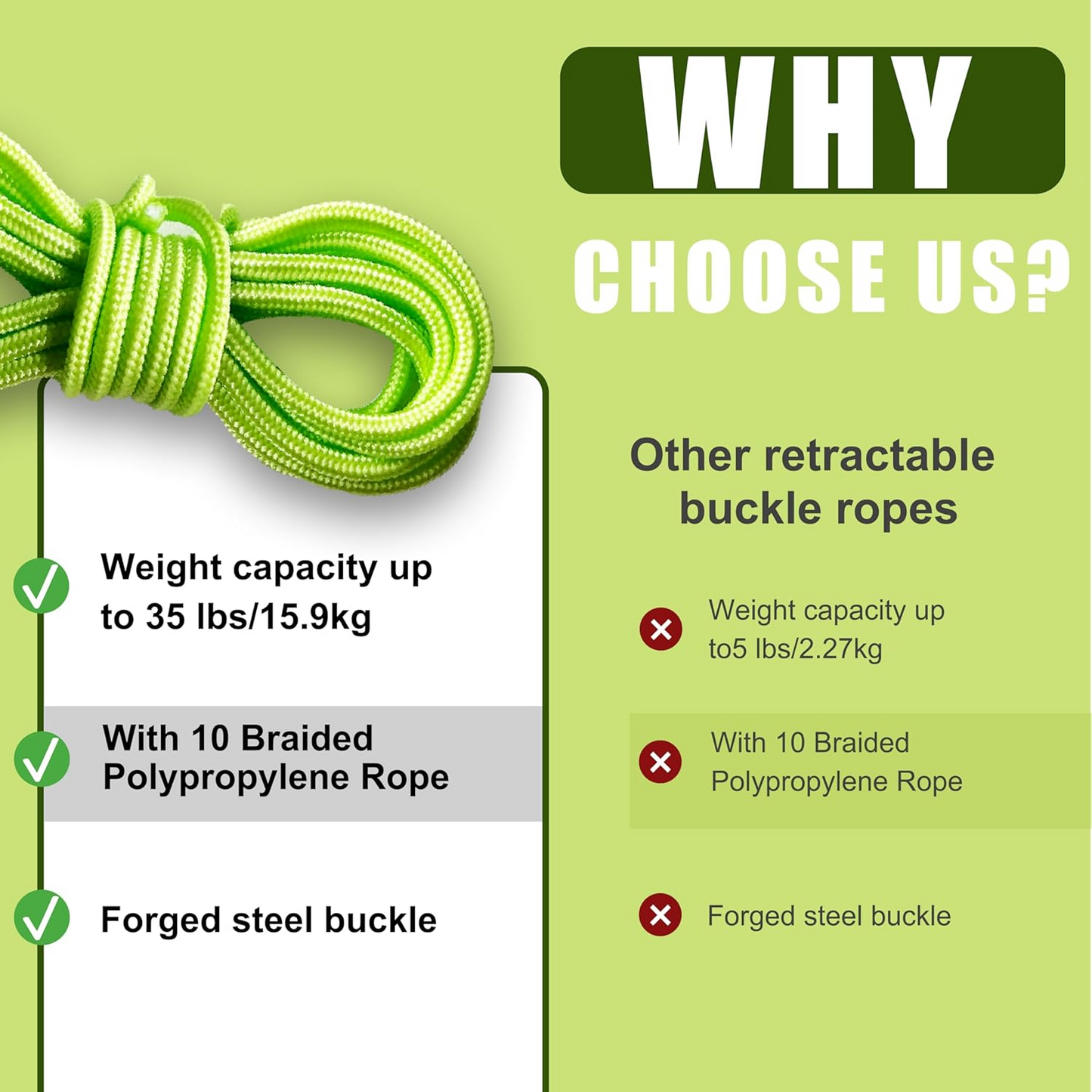 Retractable Buckle Rope