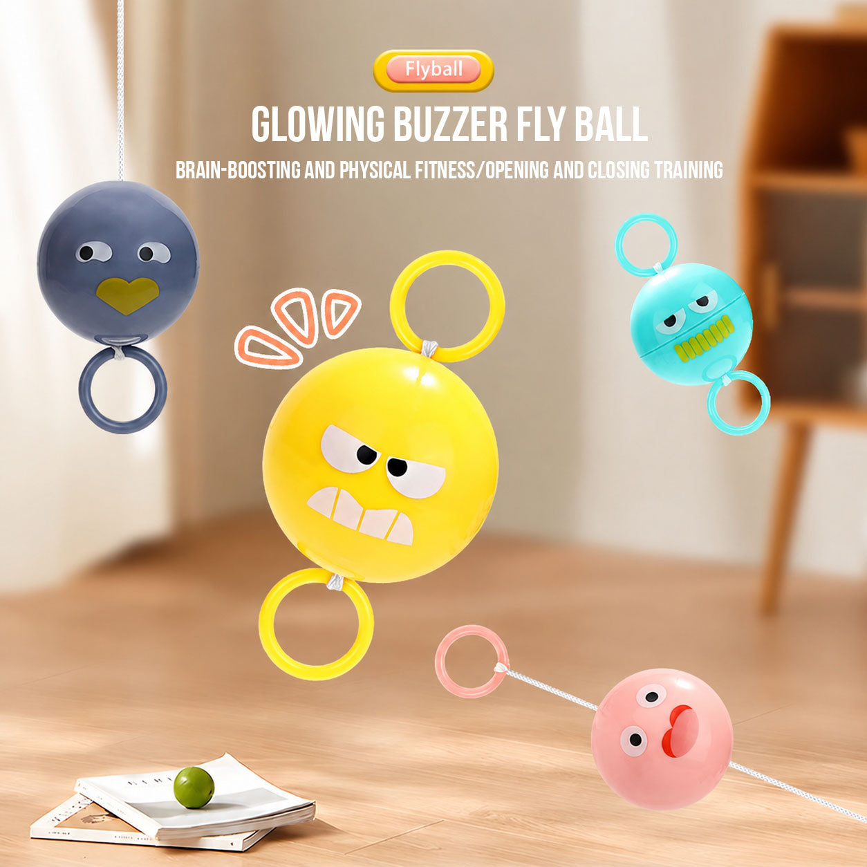 Glowing Pull String Ball
