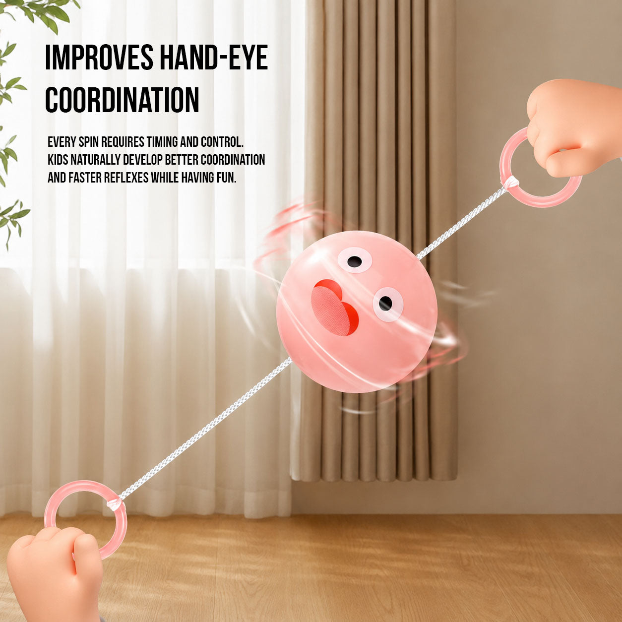 Glowing Pull String Ball