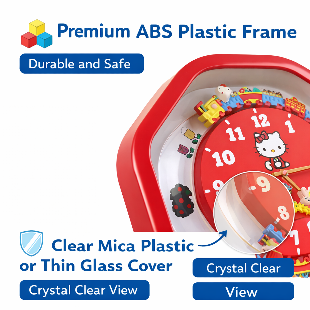 Hello Kitty Train Clock