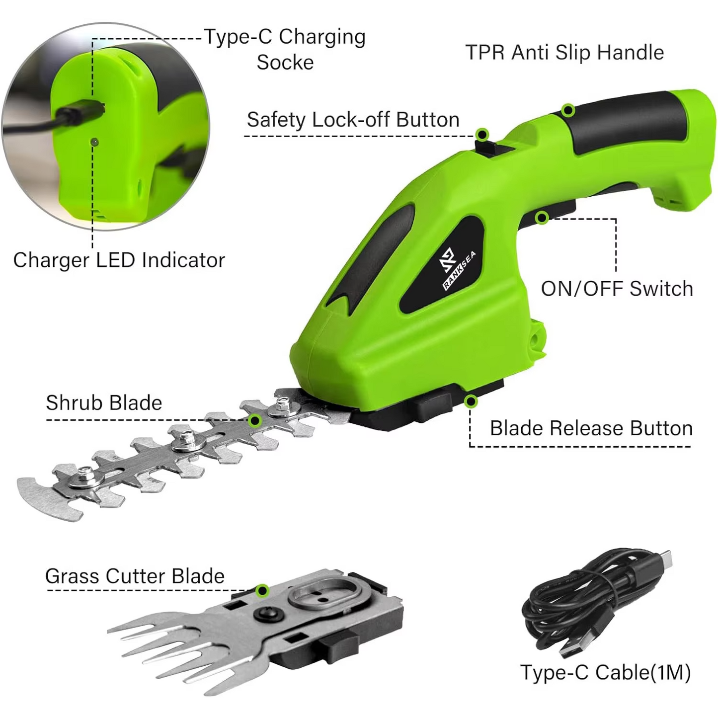 2-in-1 Grass Trimmer