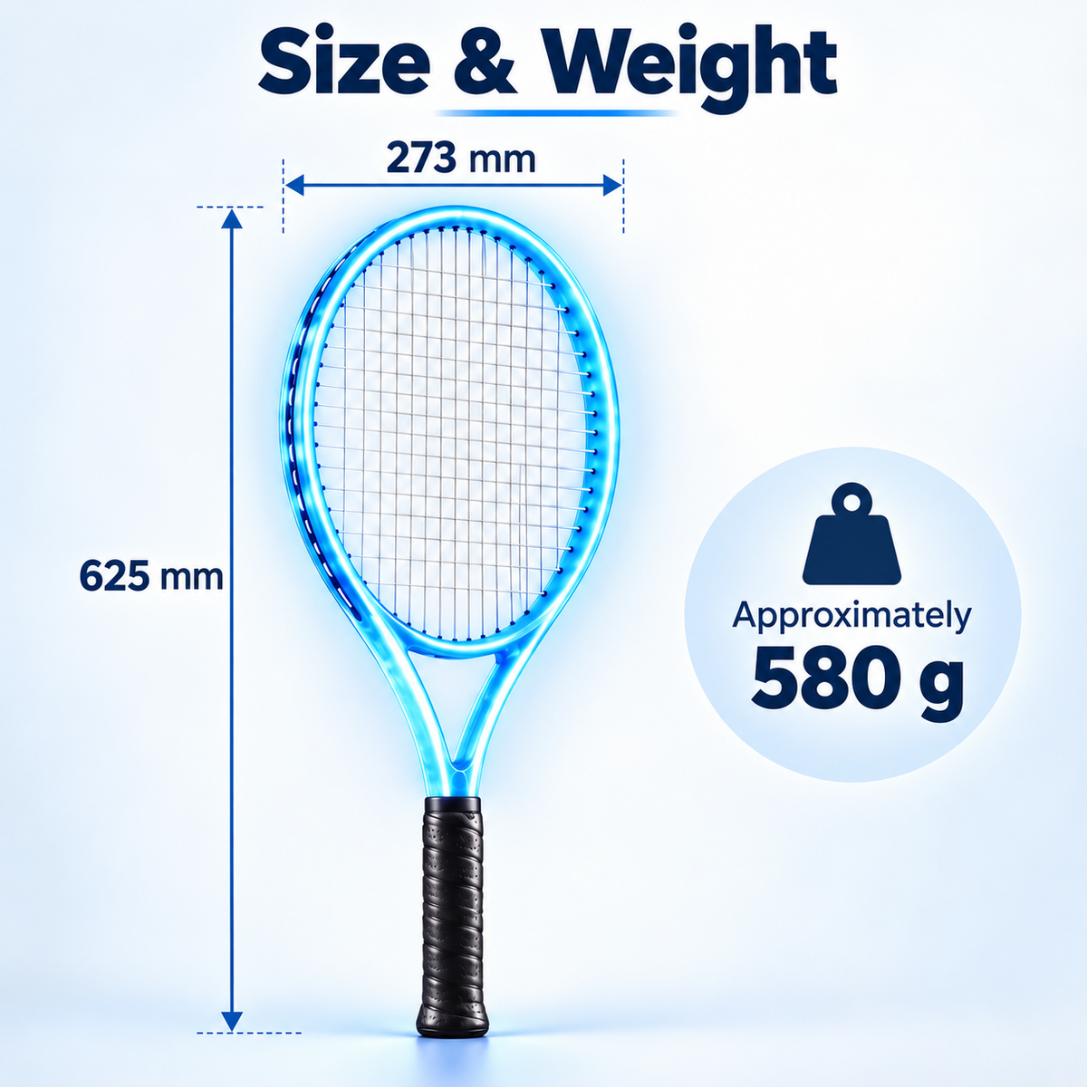 GlowServe LED Tennis Racket