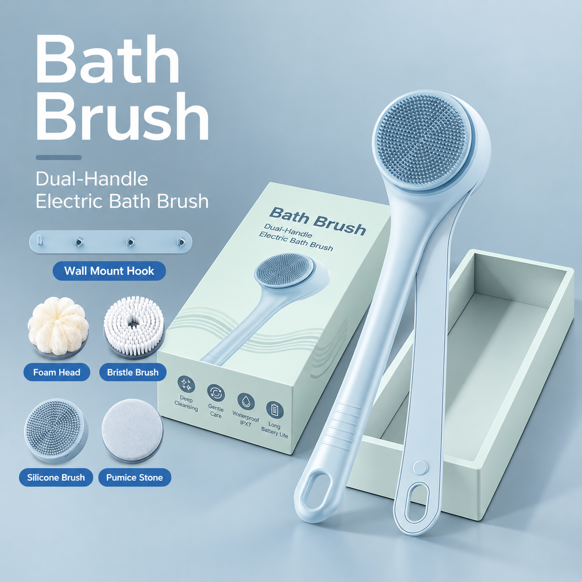 4-in-1 Electric Body Scrubber
