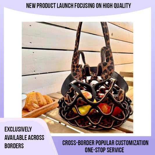 Foldable Leather Basket