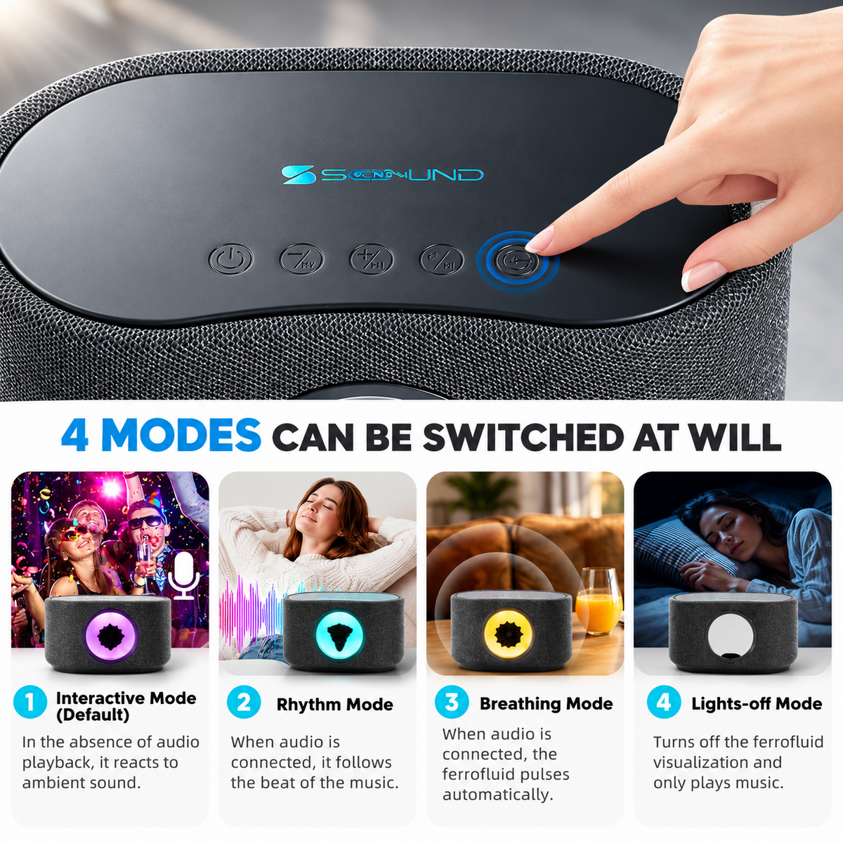 Magnetic Fluid Bluetooth Speaker