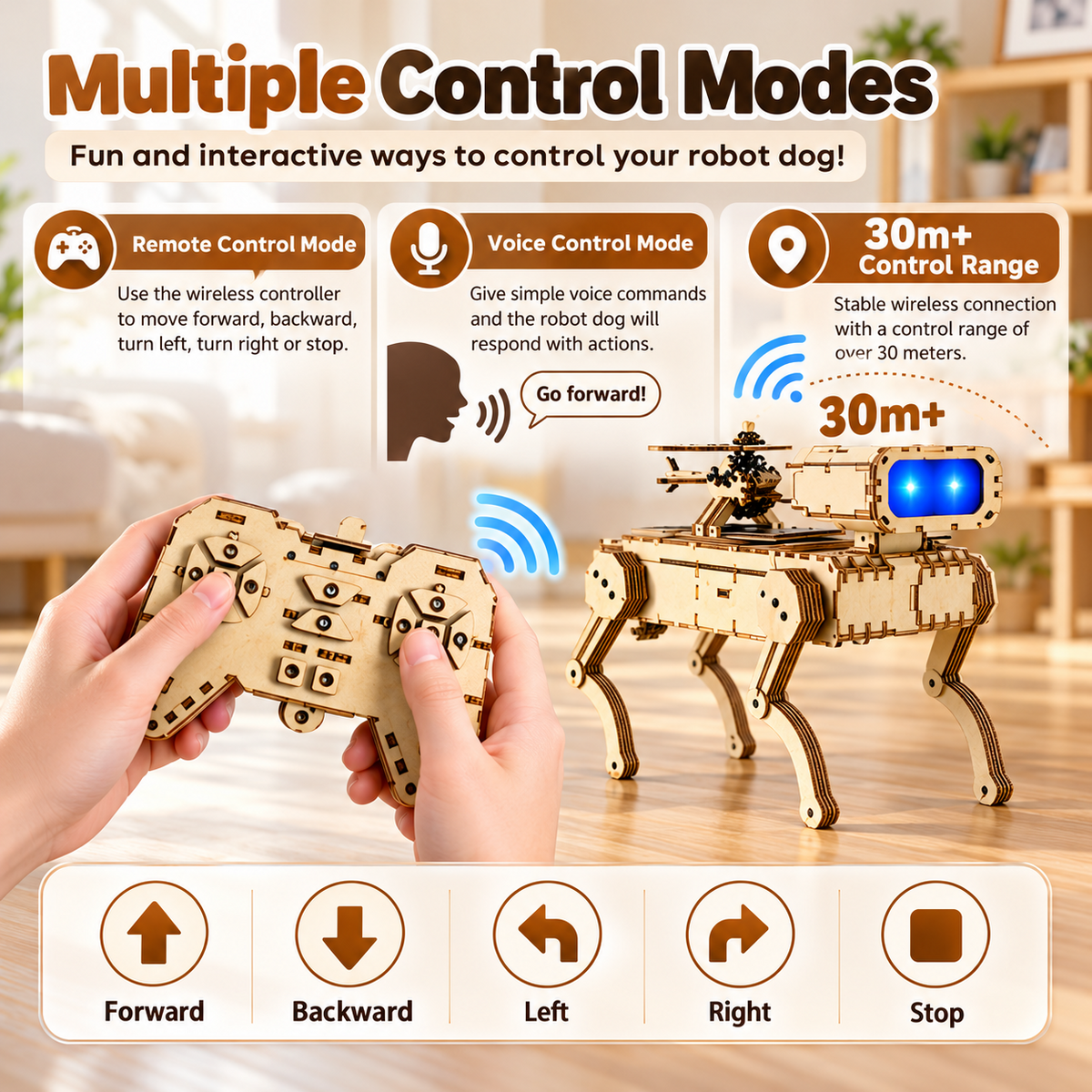 DIY Wooden Robot Dog Kit
