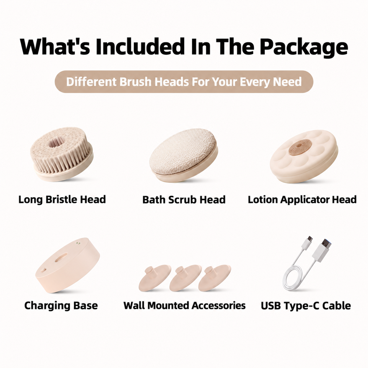 3-in-1 Electric Body Brush