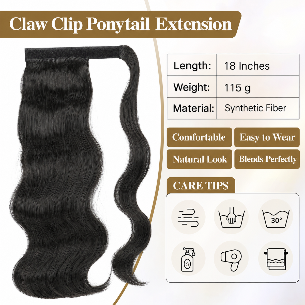 Claw Clip Ponytail Extension