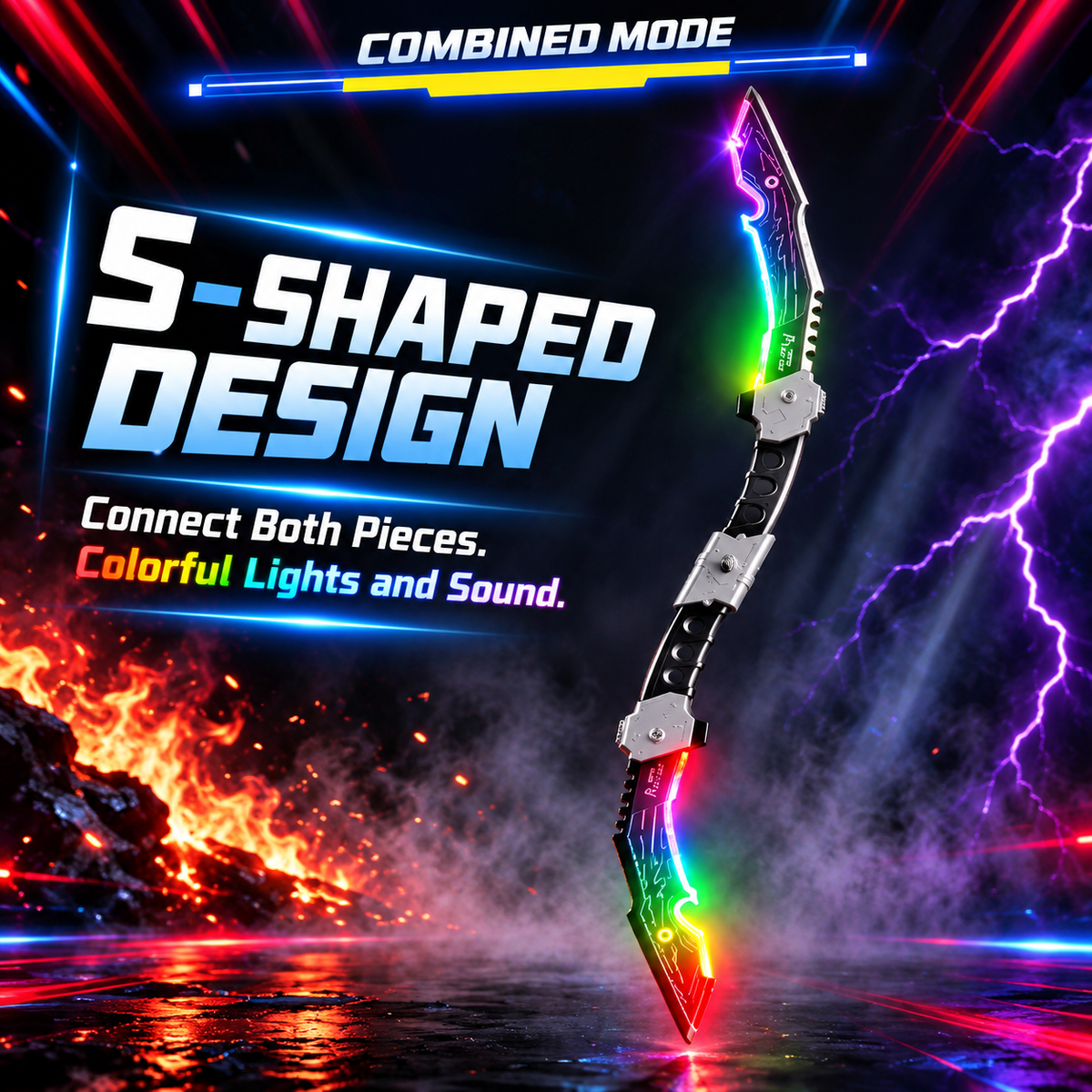 3-in-1 Transforming LED Bow Toy