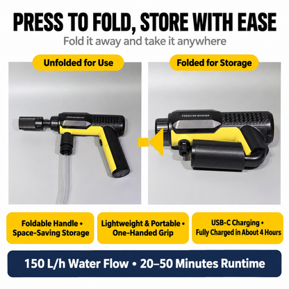 Foldable Cordless Pressure Washer