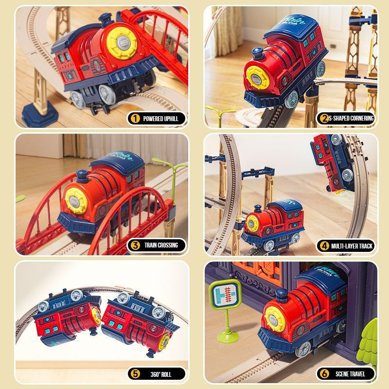 Electric Train Track Set
