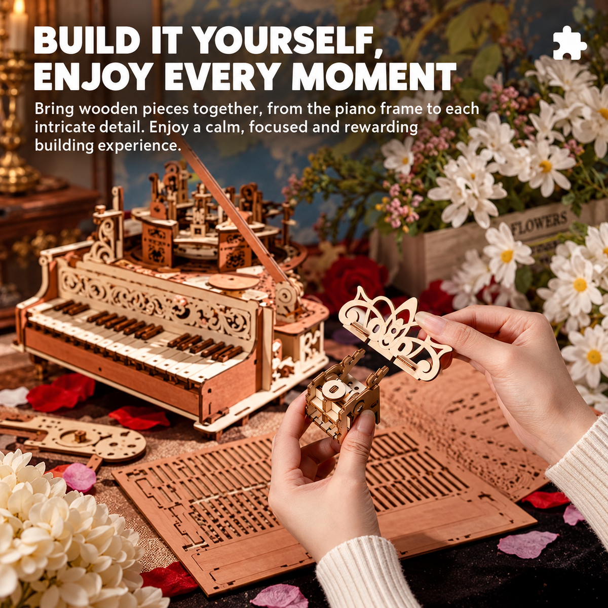 DIY Wooden Piano Kit