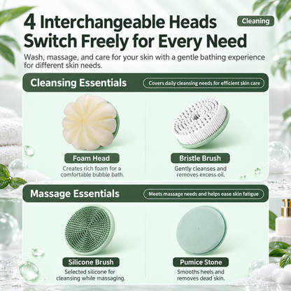 4-in-1 Electric Body Scrubber