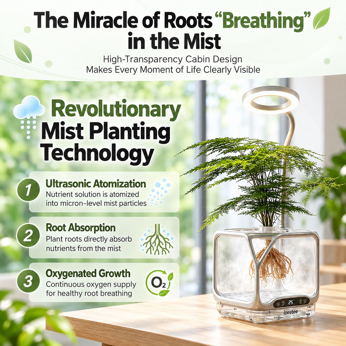 Smart Mist Hydroponic Planter