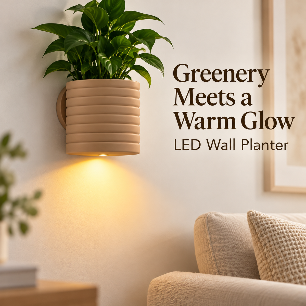 LED Wall Planter with Remote Control