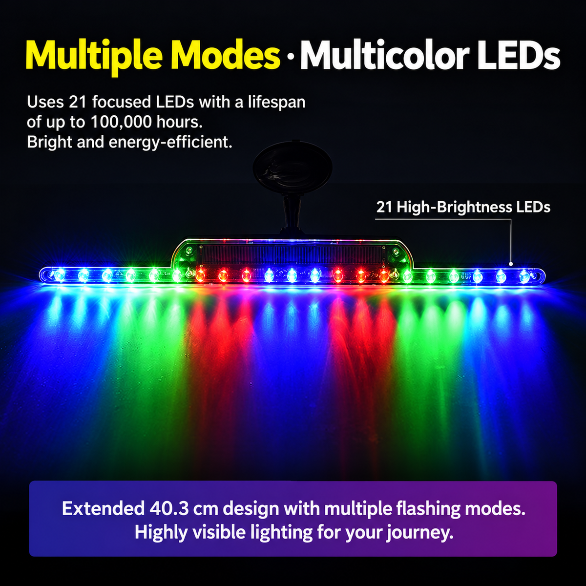 SolarGlow Car LED Light Bar