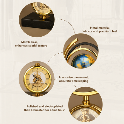Atlas Globe Clock
