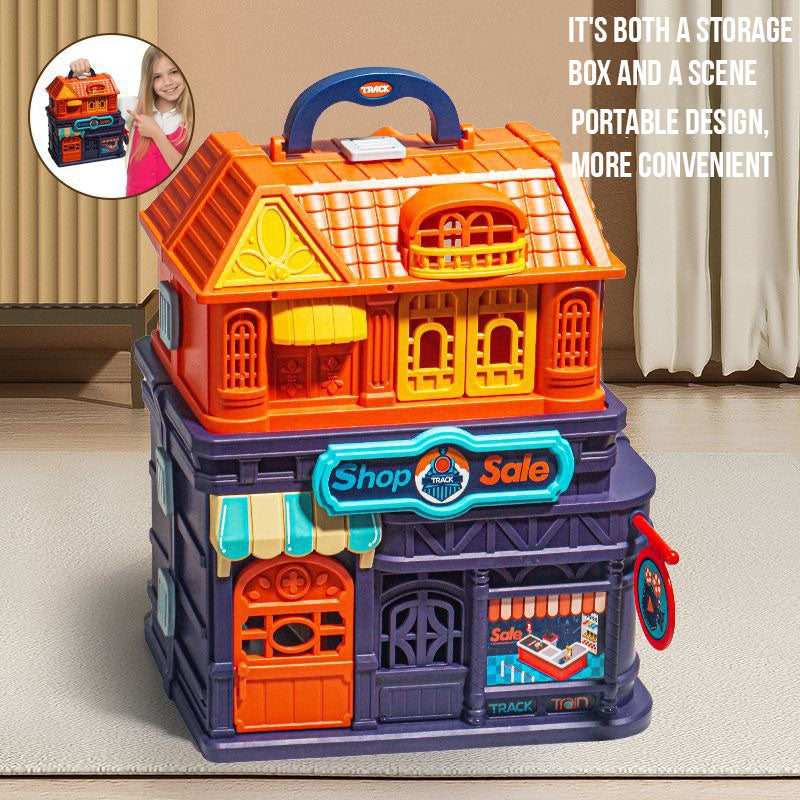Electric Train Track Set