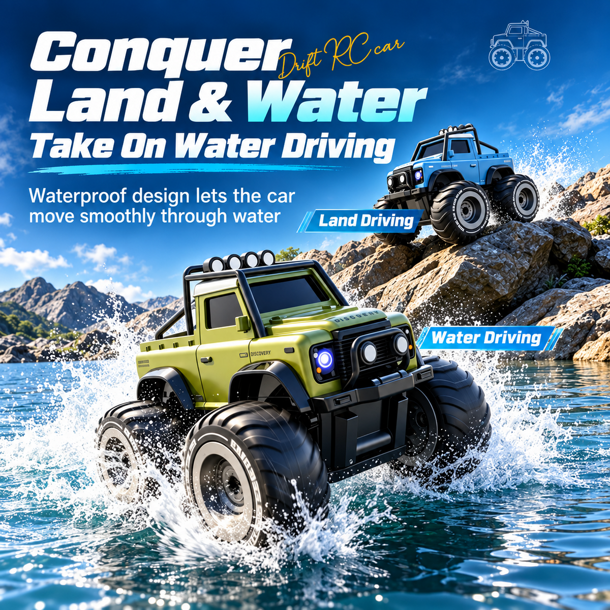 Amphibious Drift RC Car