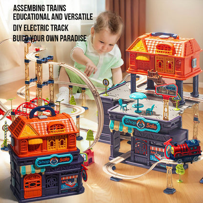 Electric Train Track Set