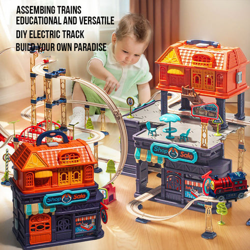 Electric Train Track Set