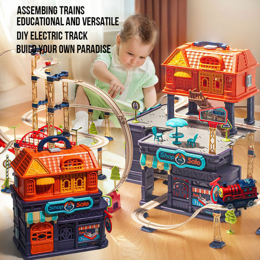 Electric Train Track Set