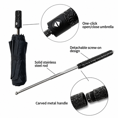 2-in-1 Walking Stick Umbrella