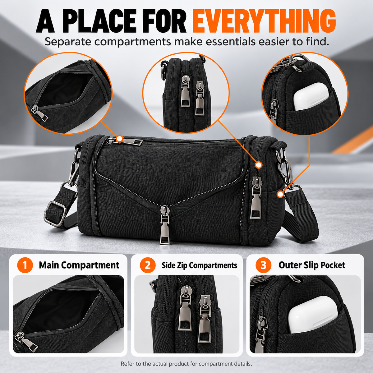 Expandable Mini Crossbody Bag