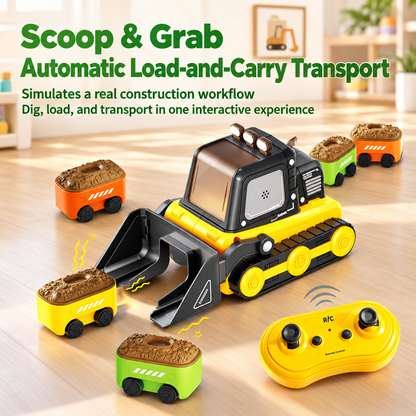 Magnetic RC Bulldozer Toy