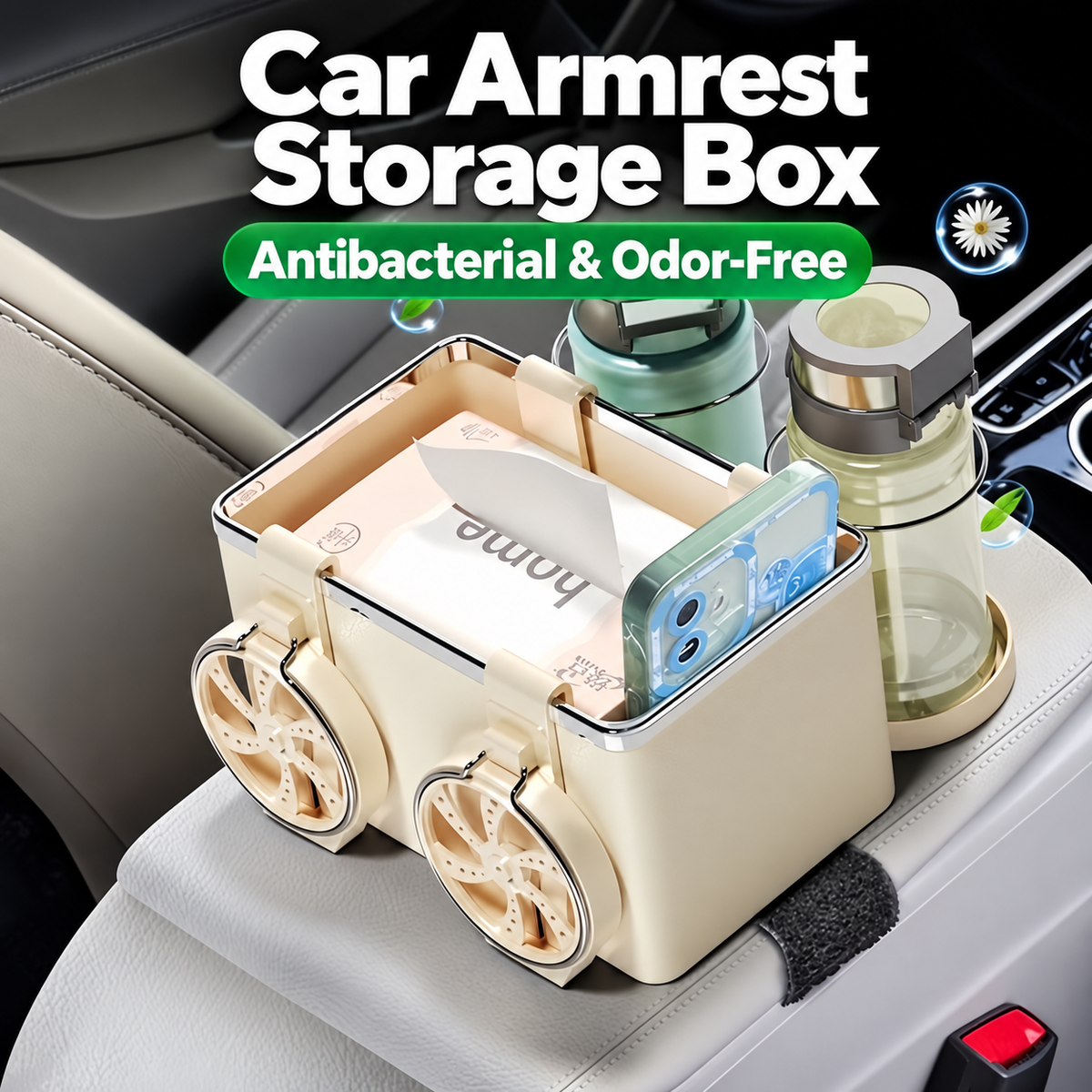 Car Armrest Storage Box
