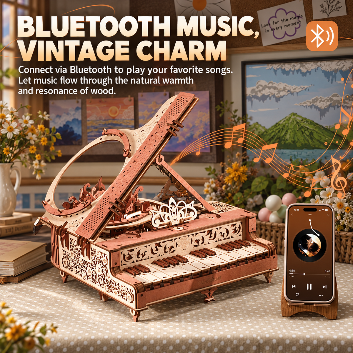DIY Wooden Piano Kit