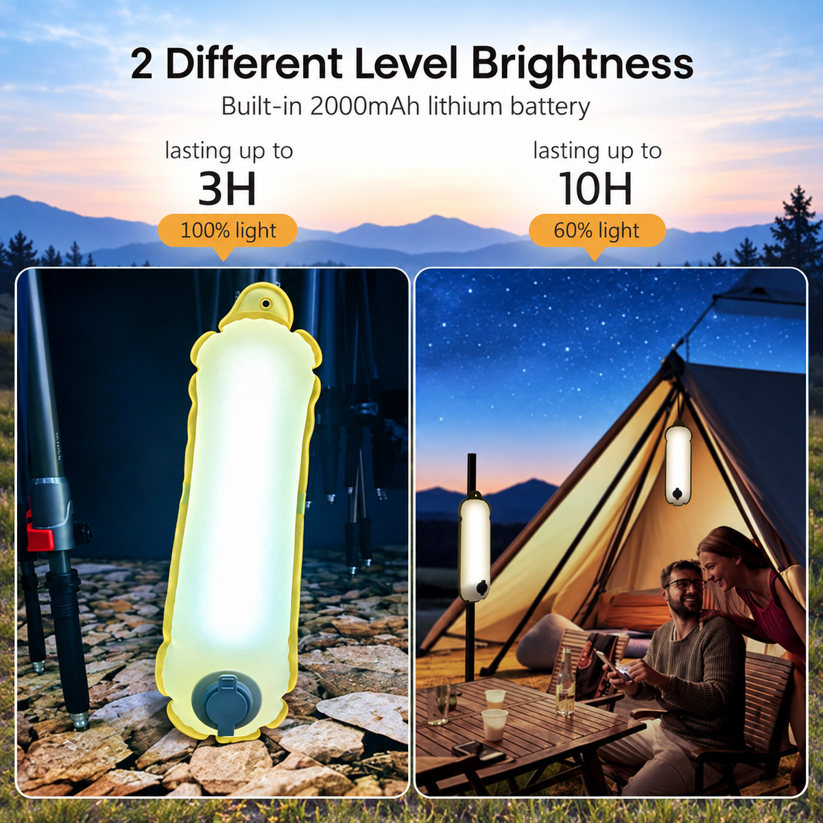 AirGlow Inflatable Camping Light