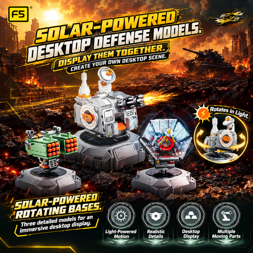 Solar-Powered Rotating Turret