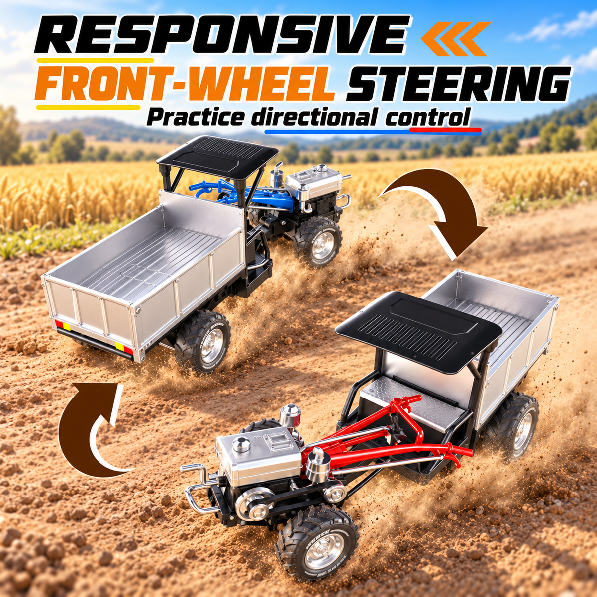 RC Farm Tractor with Dump Bed