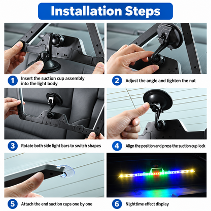 Solar LED Car Warning Light