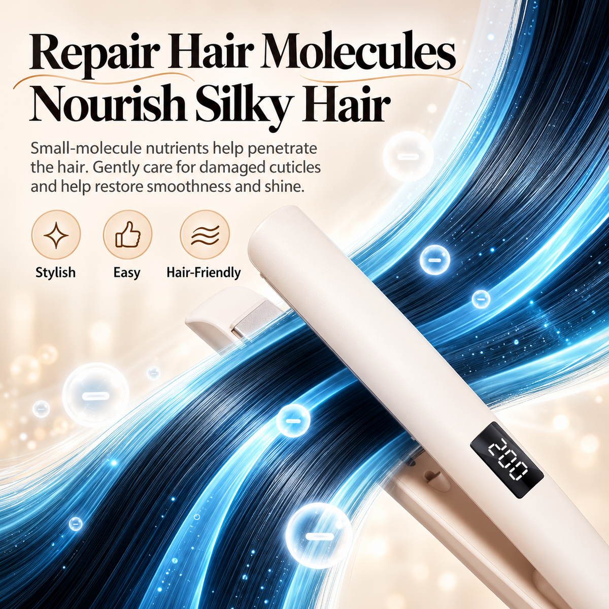 2-in-1 Hair Straightener & Curler