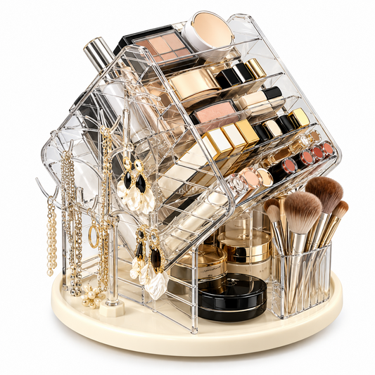 360° Rotating Makeup Organizer